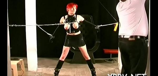  Obedient woman gets mambos stimulated in harsh bdsm torture